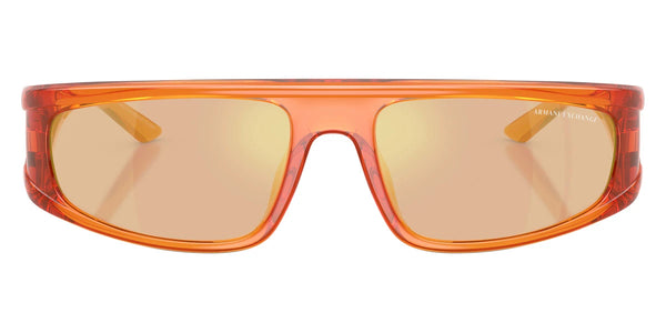 Shiny Transparent Orange / Dark Orange Mirrored Gold / 59-18-135