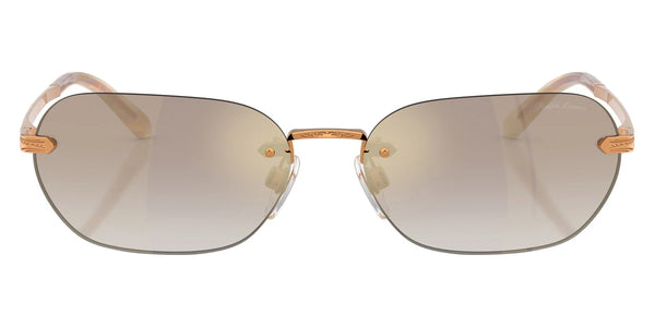 Shiny Antique Gold / Gradient Brown Mirrored Gold / 59-16-145