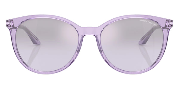 Shiny Transparent Violet/Shiny Gunmetal / Violet Mirrored Silver Gradient / 56-17-140