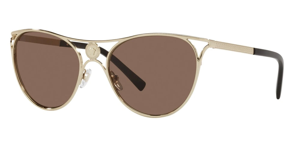 VERSACE VE2237 125273 57 - Pale Gold / Dark Brown