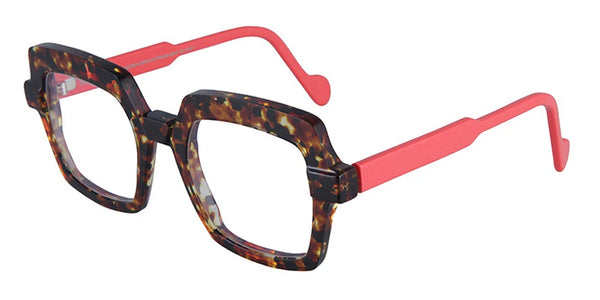 Tortoiseshell/Solid Coral / 50-20