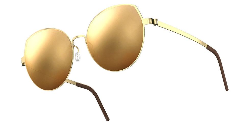 Lindberg LND 8913 PGT PL01 57 - PGT / PL01 24CT Yellow Gold Coating-Brown