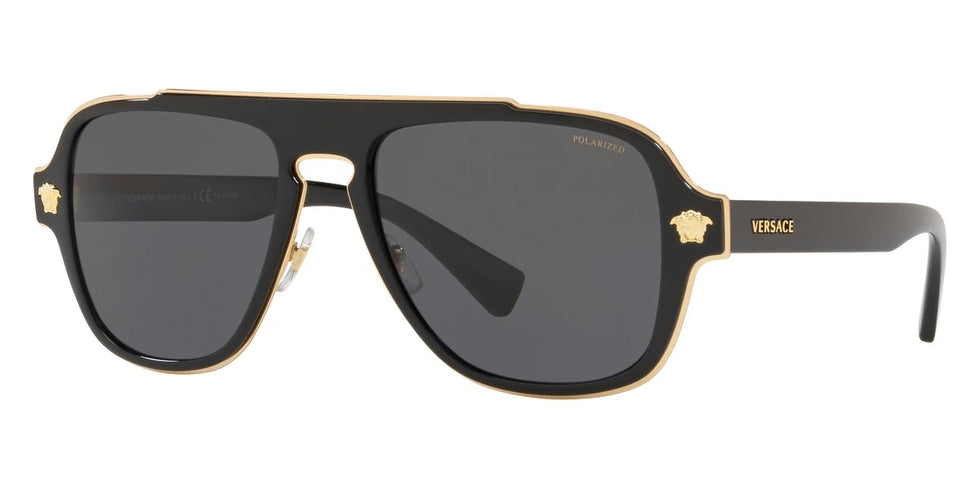 VERSACE VE2199 100281 56 - Black / Polarized Gray
