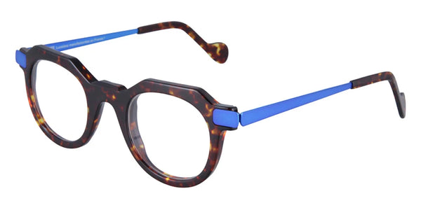 Tortoiseshell/Dark Neon Blue / 46-25