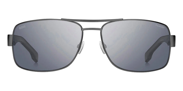 Matte Dark Ruthenium / Gray Silver Mirrored Polarized / 62-16-135