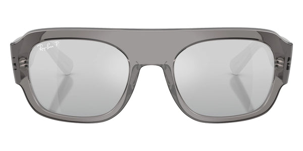 Transparent Gray / Gray Mirrored Gradient Silver Polarized / 55-22-145
