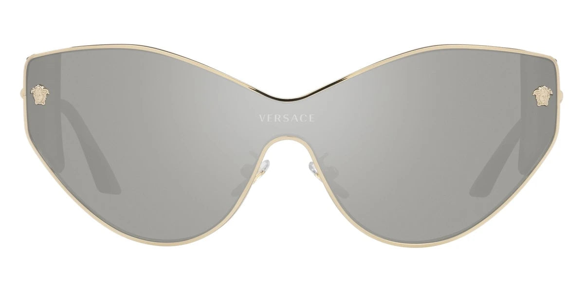 VERSACE VE2239 12526G 47 - Pale Gold / Light Gray Mirrored Silver