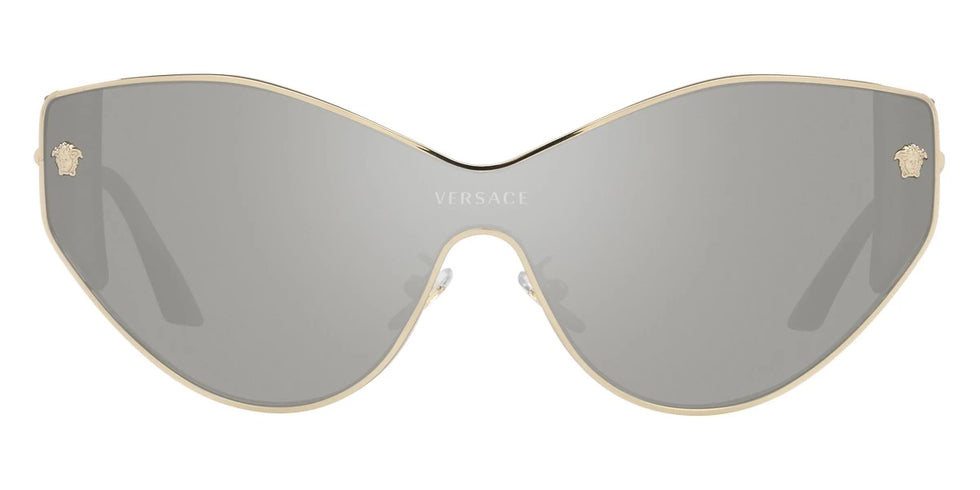 VERSACE VE2239 12526G 47 - Pale Gold / Light Gray Mirrored Silver
