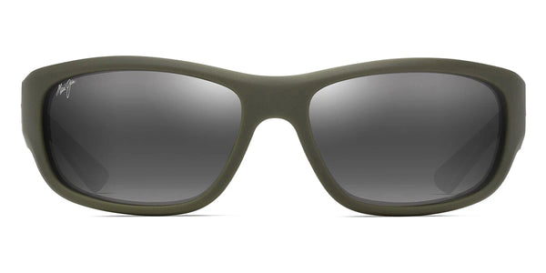 Matte Solid Military Green with Brown / Neutral Gray / 64-17-125