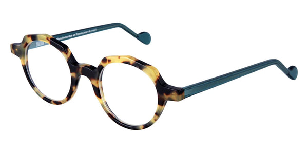Tortoiseshell/Transparent Teal Green / 45-21