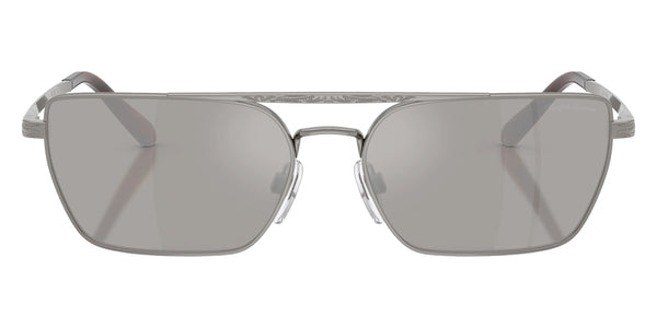 Shiny Gunmetal / Light Gray Mirrored Silver / 58-16-145