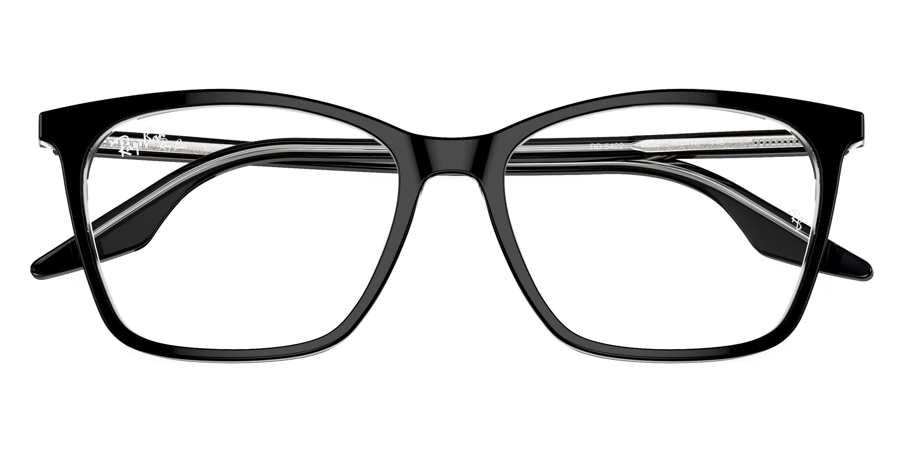 Ray-Ban RX5422 2034 52 - Black on Transparent