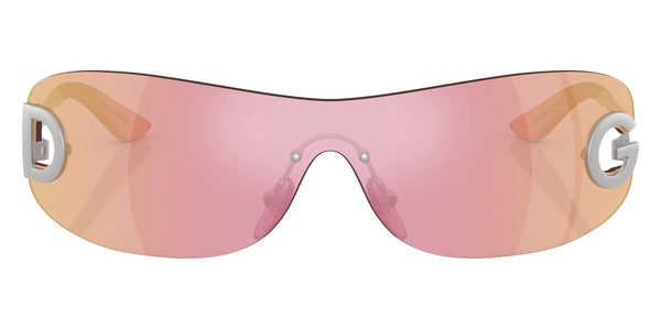 Matte Silver / Pink Mirrored Rose Gold / 128-0-125