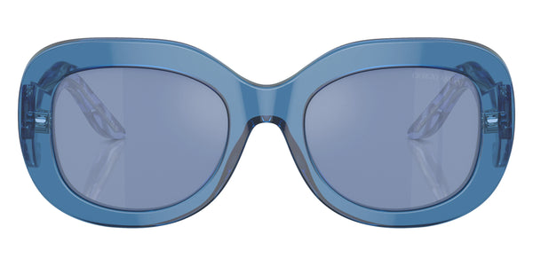 Transparent Blue / Light Blue Mirrored Silver / 51-20-140