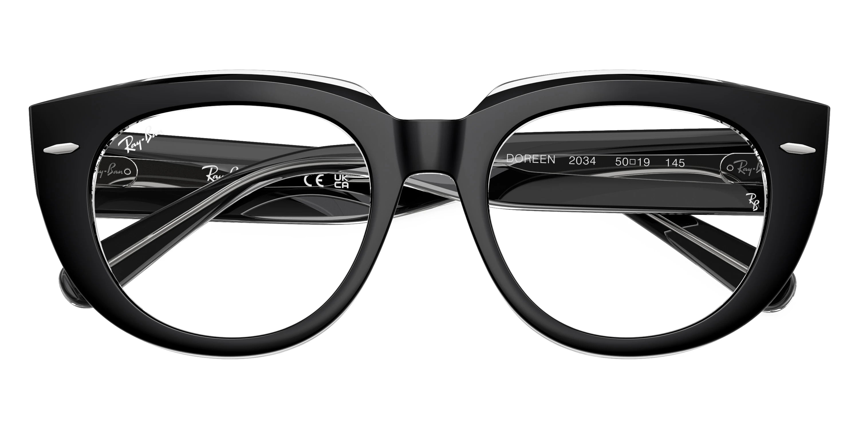 Ray-Ban RX5586 2034 48 - Black on Transparent