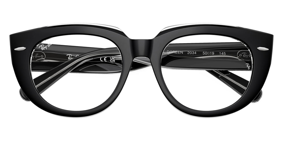 Ray-Ban RX5586 2034 48 - Black on Transparent