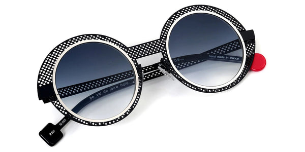 Satin Midnight Blue Perforated/Polished Palladium / 50-23-145