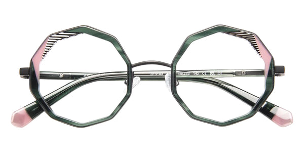 Green Horn/Stripes Black/Pink / 46-22-142