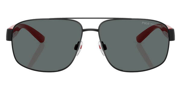 Semi Shiny Black/Shiny Red / Polarized Dark Gray / 62-14-140