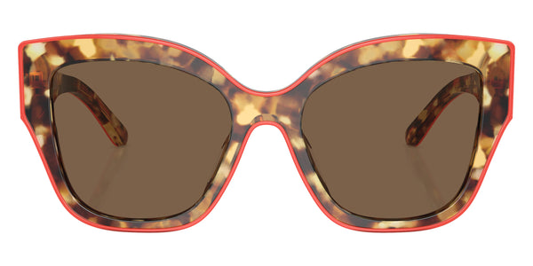 Tortoise/Coral / Dark Brown / 54-19-140