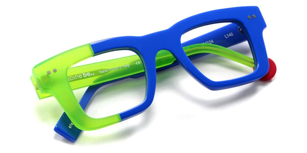 Shiny Majorelle Blue/Matte Translucent Neon Green / 45-24-145