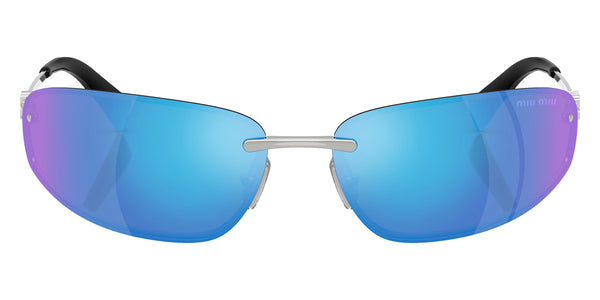 Silver / Light Green Mirrored Blue / 68-15-130