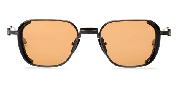 Crystal Black/Brushed Black with Brushed 12k Gold / High Contrast Senape / 49-20-140