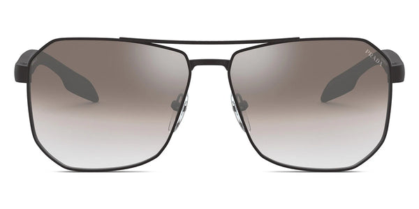 Matte Black / Gradient Gray Mirrored Silver / 62-14-140