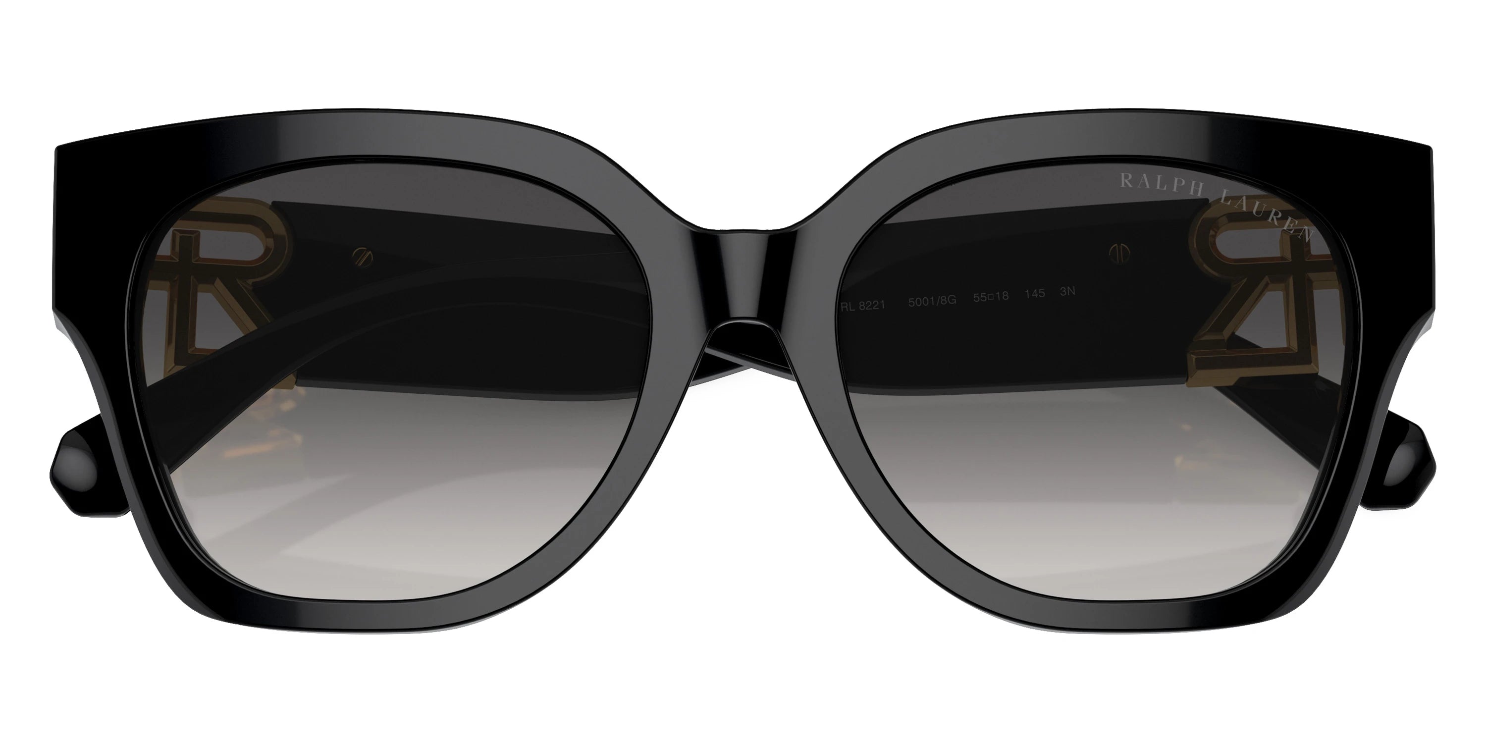 RALPH LAUREN RL8221 50018G 55 - Black / Gray Gradient