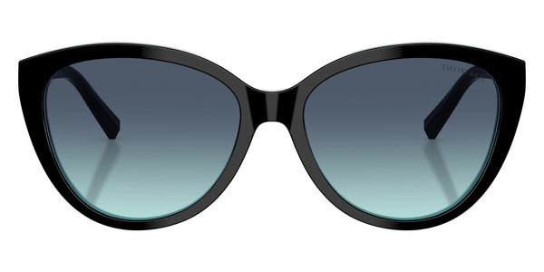 Black on Tiffany Blue / Azure Gradient Blue / 56-16-140