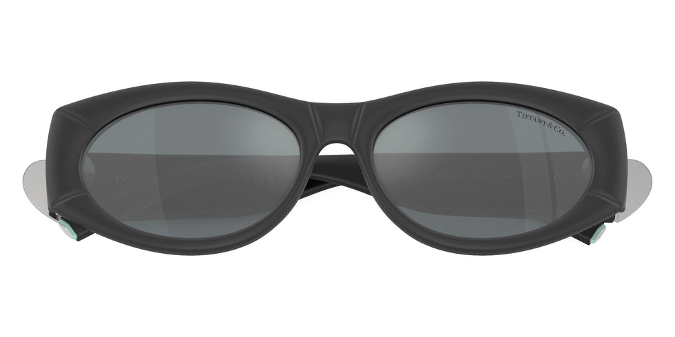 TIFFANY TF4222U 84136G 55 - Black Rubberized / Gray Mirrored Black
