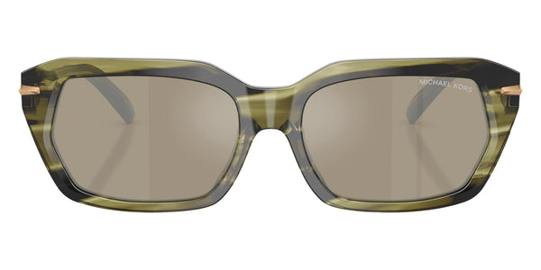 Olive Horn / Brown Silver Mirrored / 54-17-140