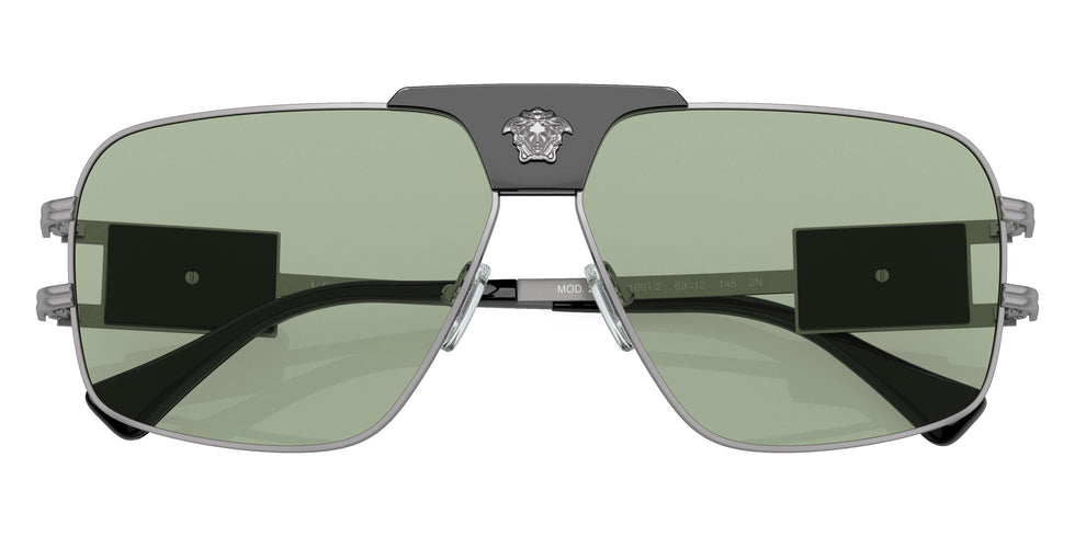 VERSACE VE2251 1001/2 63 - Gunmetal / Green