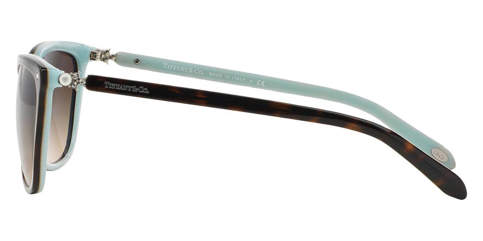 TIFFANY TF4105HB 81343B 55 - Havana on TIFFANY Blue / Brown Gradient