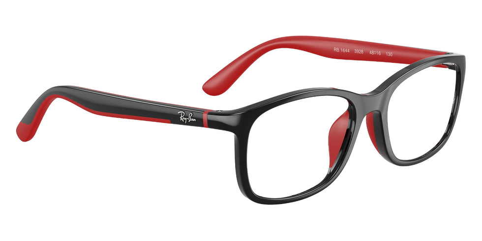 Ray-Ban RY1644 3928 48 - Black on Rubber Red