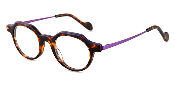 Brown Tortoiseshell/Aubergine / 43-21