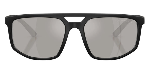 Matte Black/Gray Rubber / Light Gray Mirrored Silver / 58-18-145