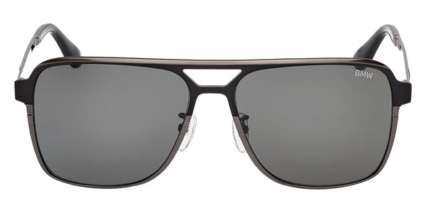 Matte Black/Shiny Gunmetal / Smoke Polarized / 59-15-145