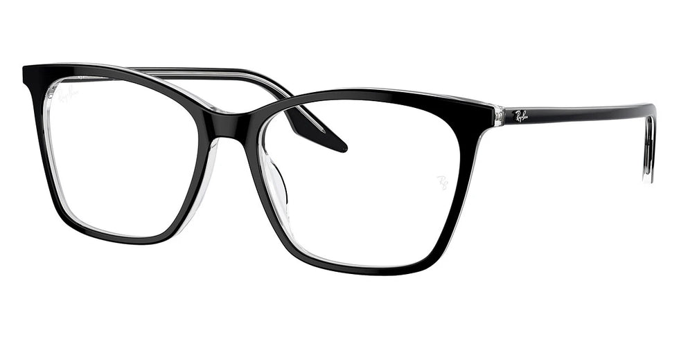 Ray-Ban RX5422 2034 52 - Black on Transparent