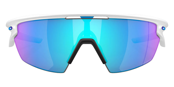 Matte White / Prizm Sapphire Polarized Mirrored / 136-0-130