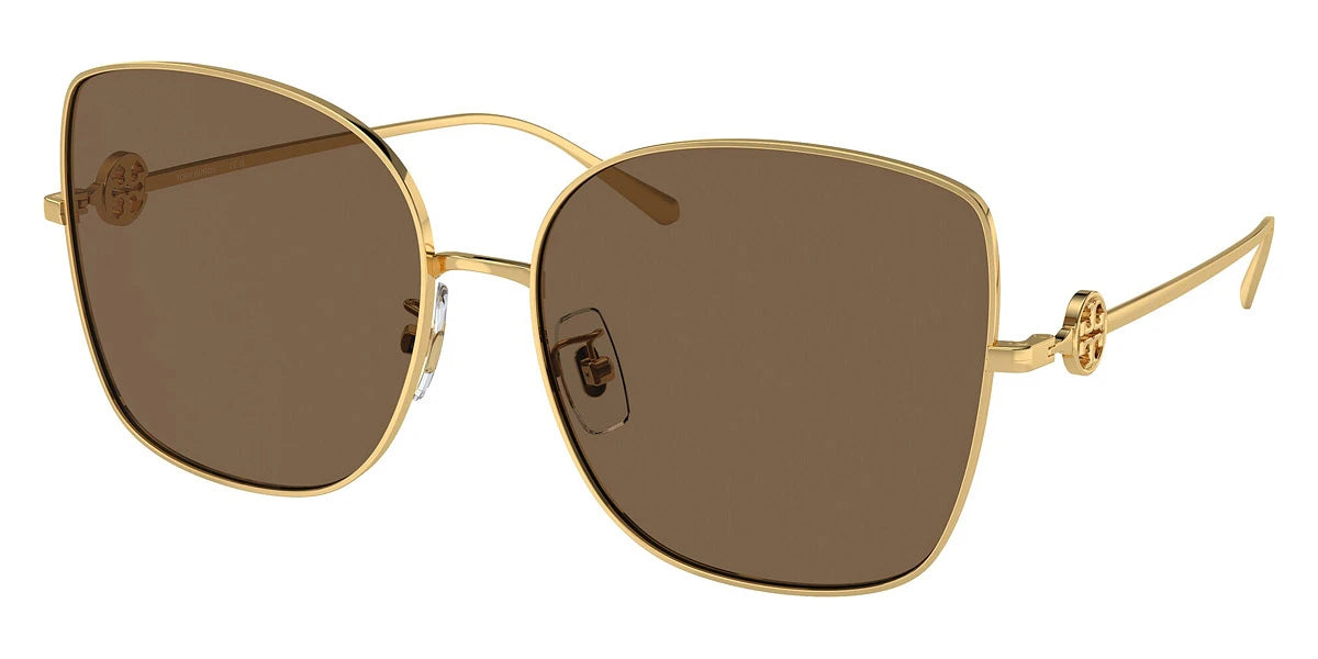 Tory Burch TY6106D 334373 60 - Shiny Gold / Dark Brown