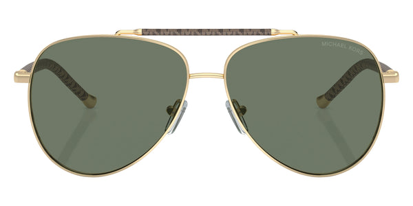 Shiny Light Gold/Signature PVC / Green Solid / 59-13-140