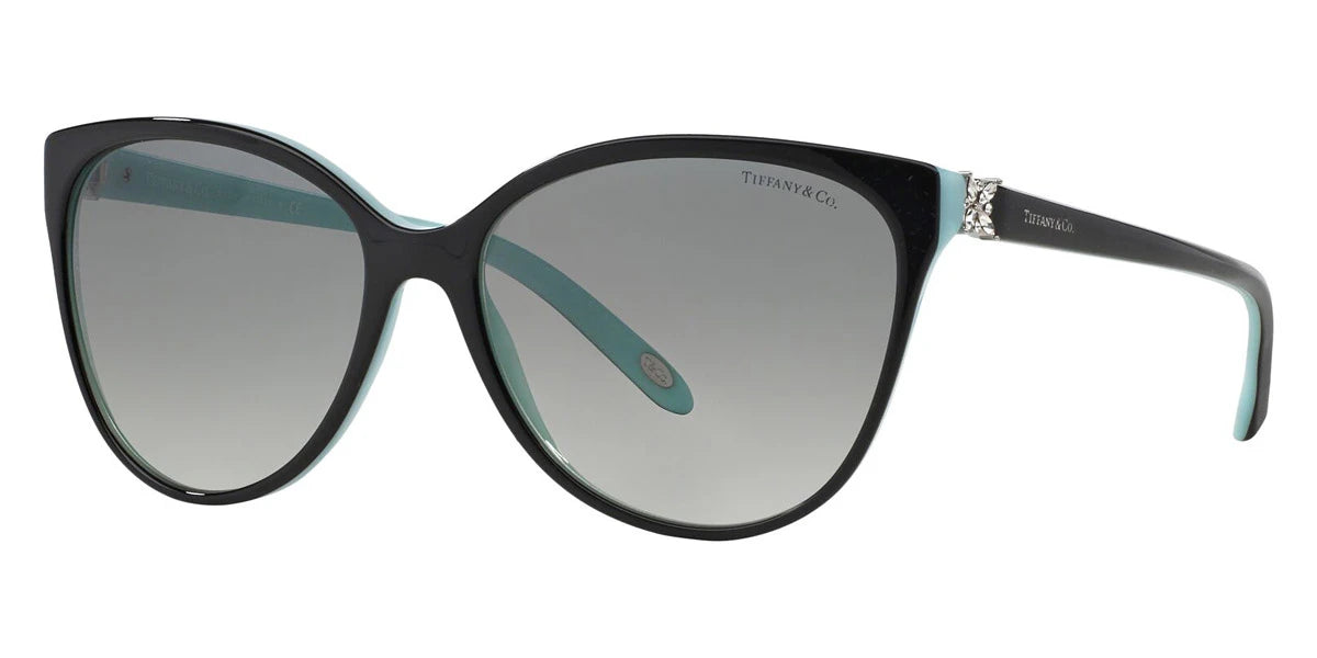 TIFFANY TF4089B 80553C 58 - Black on TIFFANY Blue / Gray Gradient