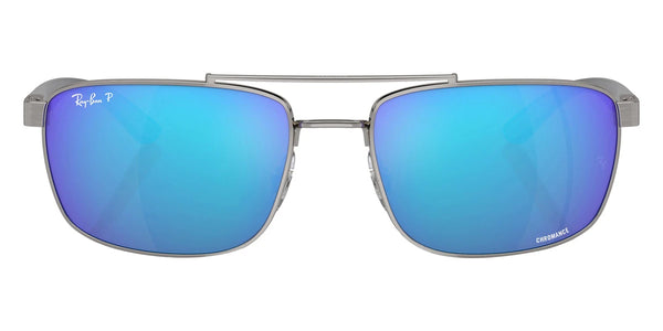 Gunmetal/Gray / Green and Blue Mirrored Polarized / 60-18-145