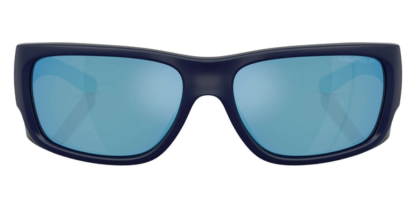 Dark Blue Matte Top/Shiny / Dark Gray Mirrored Water Polarized / 62-16-125