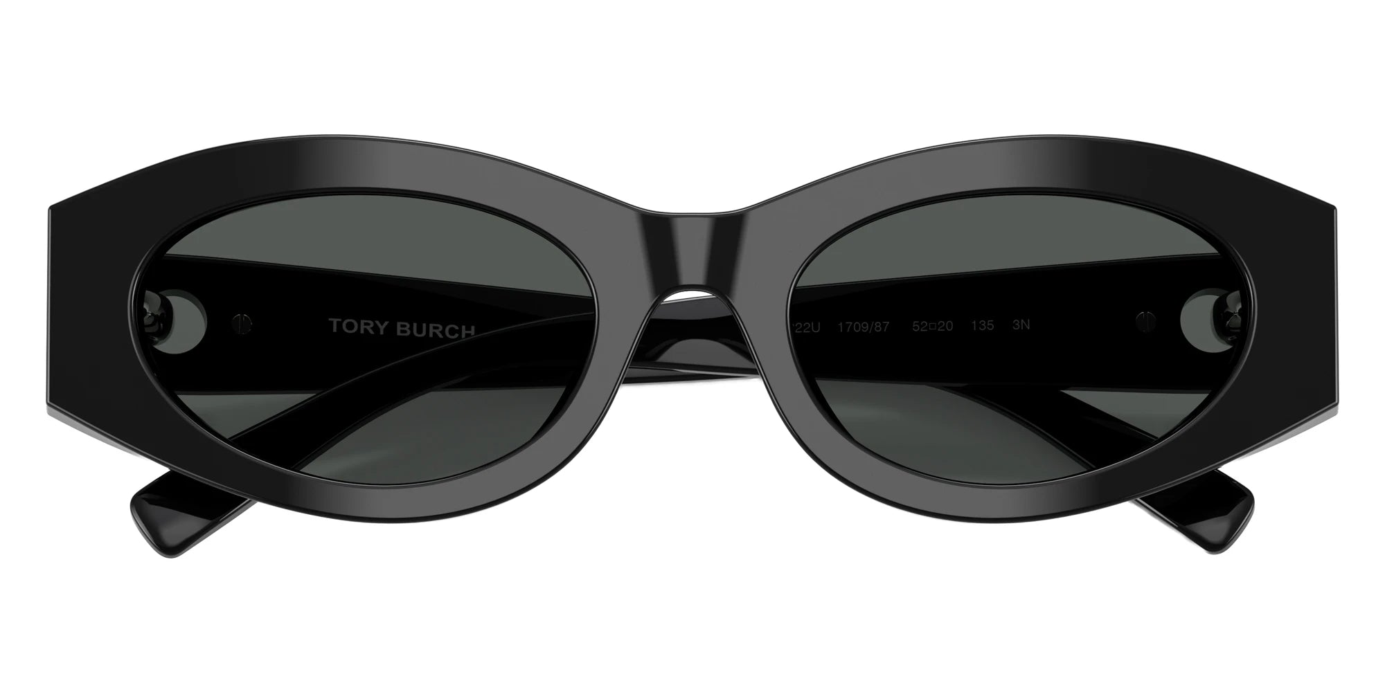 Tory Burch TY7222U 170987 52 - Black / Dark Gray