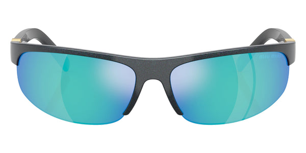 Avio Metal / Light Green Mirrored Blue / 68-15-135