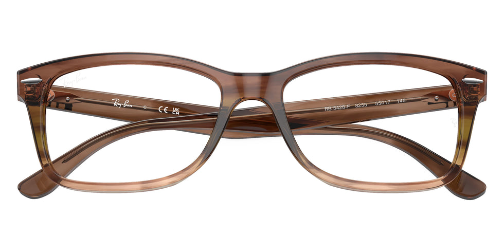 Ray-Ban RX5428F 8255 55 - Striped Brown and Green