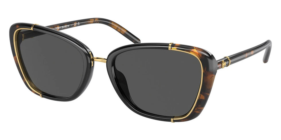 Tory Burch TY9074U 194087 54 - Dark Tortoise/Black / Dark Gray