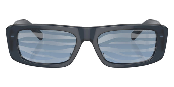 Opaline Blue / Striped Blue Mirrored / 55-18-145